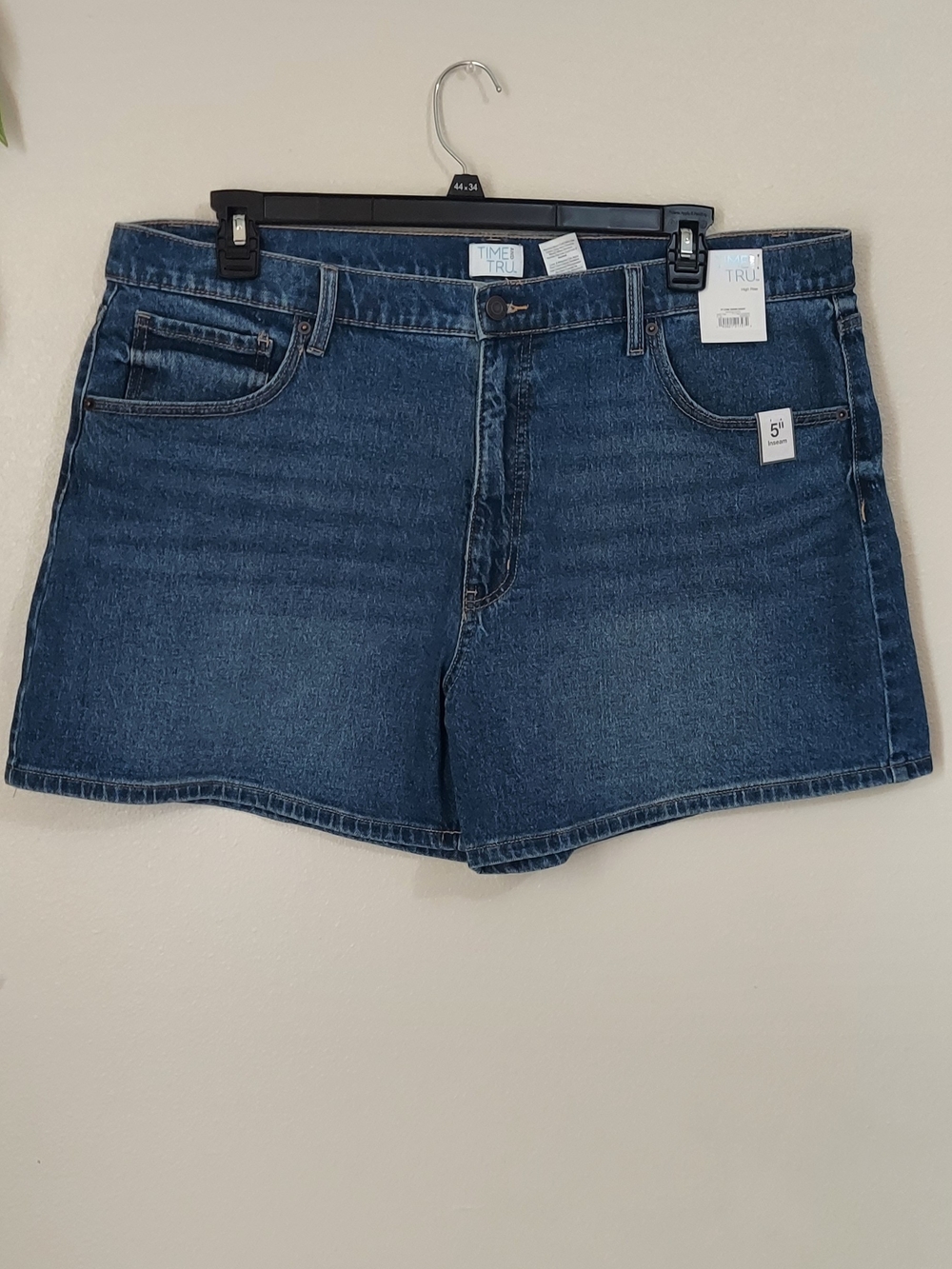Time and Tru Indigo Blue Denim Shorts